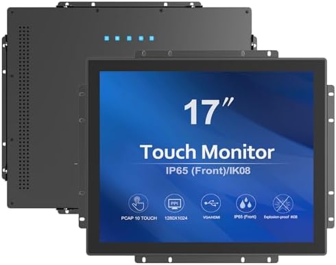 GreenTouch Outdoor High Brightness 1000 Nits 17 Inch Open Frame Interactive Industrial Capacitive Touchscreen Monitor by GreenTouch