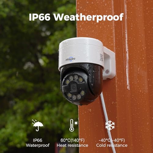 Hiseeu 4K PoE Security Camera System, 6Pcs 5MP PoE PTZ Security Cameras - Image 6