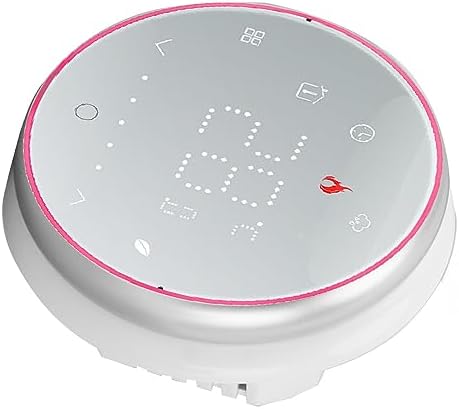 ViaGasaFamido Smart Thermostat, LED Display, Accurate Temperature Control, Programmable Device for Water Heating Systems, Compatible with Standard Recessed Boxes (White) - Image 3