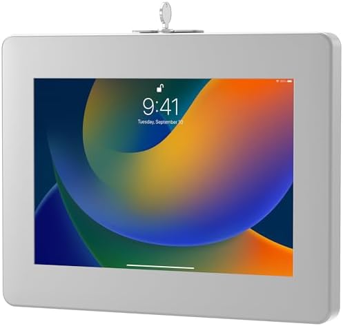 Locking iPad Wall Mount - CTA Anti-Theft Locking Tablet Enclosure for iPad 10.9" 10th Gen - A16 - Air 11 - Pro 11 Inch - 7/8/9 Gen - 10th Gen 10.2" - Pro 11" - Galaxy Tabs - (PAD-PARAWS) by CTADigital