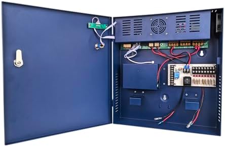 EVERSECU 360W PoE Uninterruptible Power Supply - 12V/52V Dual Output for CCTV Camera & IP Camera & Access Control, 8-Port PoE + 8-CH 12V DC Power, Support Backup Battery & Multi-Protection by EVERSECU
