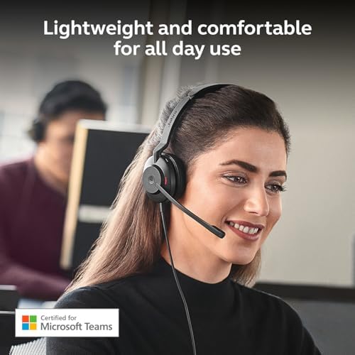Jabra Evolve2 30 SE (2025 Version) Wired Single-Ear Headphones with Microphone – Computer Headset - USB-A and USB-C Cable - Microsoft Teams Certified - Works with All Meeting Platforms – Black - Image 3