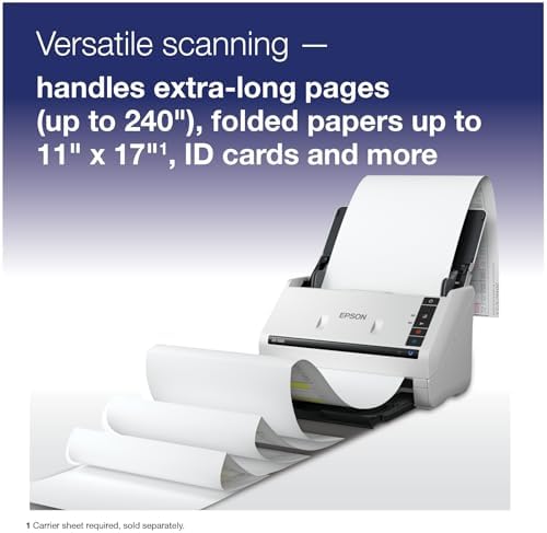 Epson DS-530X Color Duplex Desktop Document Scanner, up to 45 ppm, USB Connectivity, 100-Page Auto Document Feeder (ADF), Twain and ISIS Drivers - Image 6