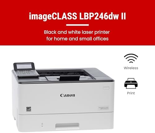 Canon imageCLASS LBP246dw II - Monochrome Duplex, Wireless Laser Printer, Single Function, with 1 Year Limited Warranty, 42 PPM - Image 2