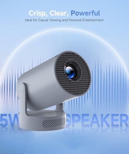 Mini Portable Projector with WiFi 6 Bluetooth 5.4, 4K Support Built in Apps - Image 3