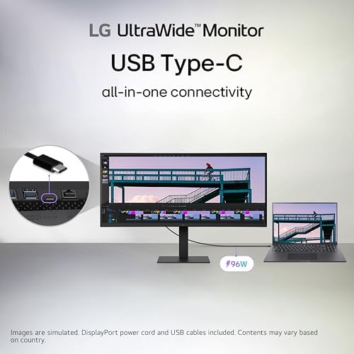 LG 34U650A-B 34-inch UltraWide IPS WQHD 100Hz HDR10 Curved Monitor, Black - Image 6