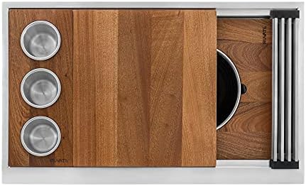 Ruvati 33-in 16-Gauge Undermount Workstation Kitchen Sink - RVH8222 - Image 5