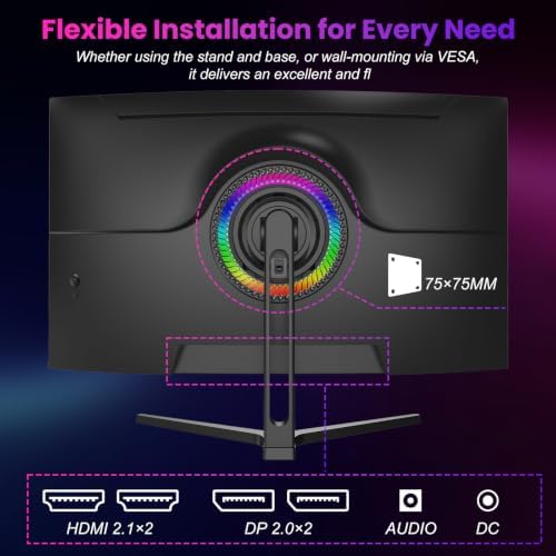 Gawfolk 32 Inch 4K 240Hz Curved Gaming Monitor, UHD 3840 x 2160, 1500R - Image 7