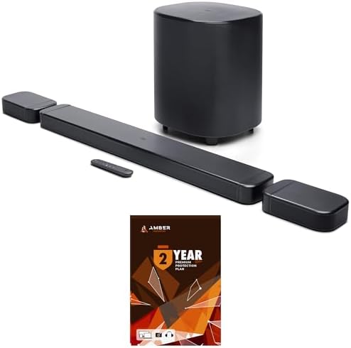 JBL BAR-700-MK2 Surround Sound 4K Dolby Atmos Passthrough Soundbar with 2 Year Amber Protection Plan (2025) by JBL