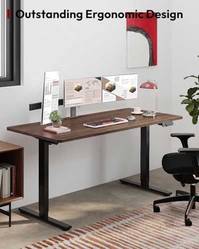 SANODESK Dual Motor 63''x 28'' Large Height Adjustable Standing Desk - Image 3