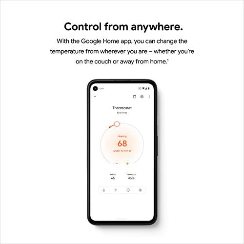 Google Nest Thermostat - Smart Thermostat for Home - Programmable Wifi Thermostat - Fog - Image 5