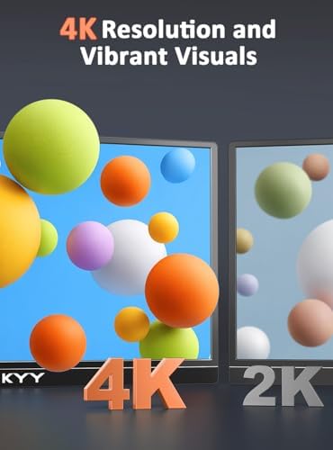 KYY 4K Portable Monitor for Laptop 15.6" UHD Laptop Monitor Portable VESA - Image 2
