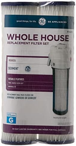 GE FXWPC Whole House Water Filter, Replacement for Water Filtration System, NSF Certified: Reduces Sediment, Rust & Other Impurities from Water, Replace Every 3 Months for Best Results, 2 Filters - Image 4