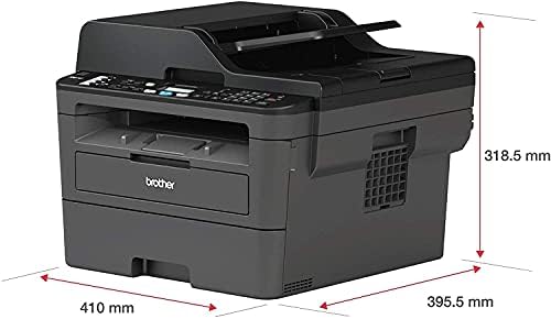 Brother L-2710DW Series Compact Monochrome All-in-One Laser Printer I Print Copy Scan Fax I Wireless I Mobile Printing I Auto 2-Sided Printing I ADF I 32 ppm I ADF + Printer Cable - Image 2