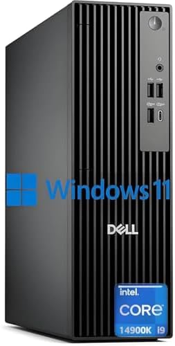Dell Pro1250 Desktop, New OptiPlex Version, Intel I9-14900K(24 Core, 36MB Cache, 32Threads,), 32GB DDR5 RAM, 1TB PCIe SSD, Dual 4K Monitor Support, Ultra-Quiet Design, Ethernet, Windows11 Pro by Dell