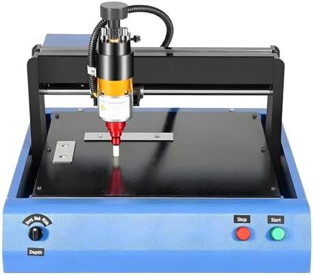 Electric Marking Machine Portable Metal Plastic Engraving Machine Desktop Nameplate Tag Marking Tool,0.05-2mm Depth,for Mark Fixed Character Serial Number 400w 200 * 150mm by Unknown
