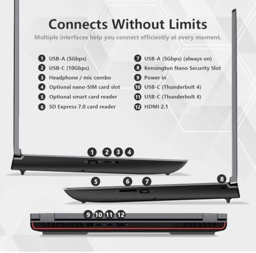 Lenovo ThinkPad P16 Mobile Workstation, Intel 24-Core i9-13980HX, NVIDIA RTX 2000 Ada 8GB, 64GB DDR5 RAM, 1TB SSD, 16" WUXGA, Backlit Keyboard, Fingerprint Reader, Windows 11 Pro - Image 5