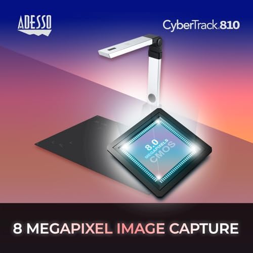 Adesso Cybertrack 810 8.0-MP Fixed-Focus Document Camera for Windows - Image 5