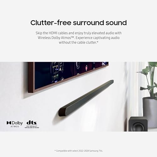 SAMSUNG S800D 3.1.2ch Soundbar w/Wireless Dolby Atmos Audio, Ultra Slim Design, Q-Symphony, SpaceFit Sound Pro, Adaptive Sound, Game Mode Pro with Alexa Built-in, HW-S800D/ZA - Image 5