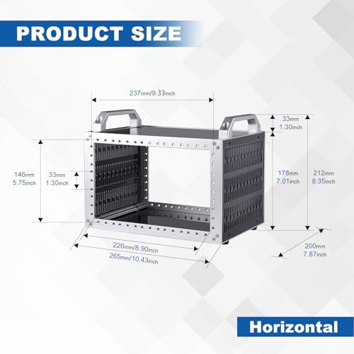 GeeekPi DeskPi RackMate TT Mini Server Rack for Mini PC, Network, Servers, Audio, and Video Equipment, 10 inch 3U/ 7 inch 5U Network Rack, 7.87 inch Depth - Image 3