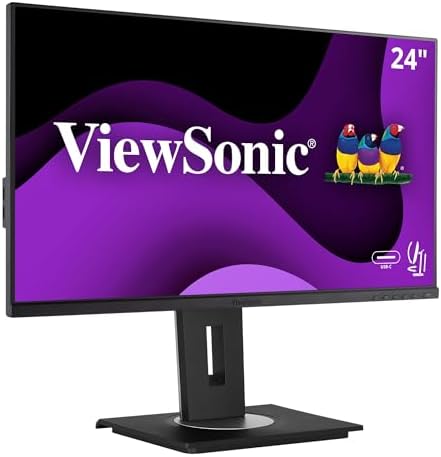 ViewSonic VG245 24 Inch 1080p Computer Monitor, IPS, 60W USB C for Surface by ViewSonicCorporation