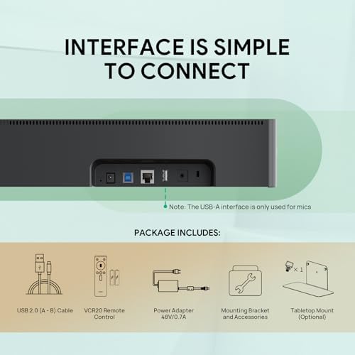 Yealink UVC40 E2 4K Conference Room Camera System 8 Mic for Huddle Rooms - Image 7