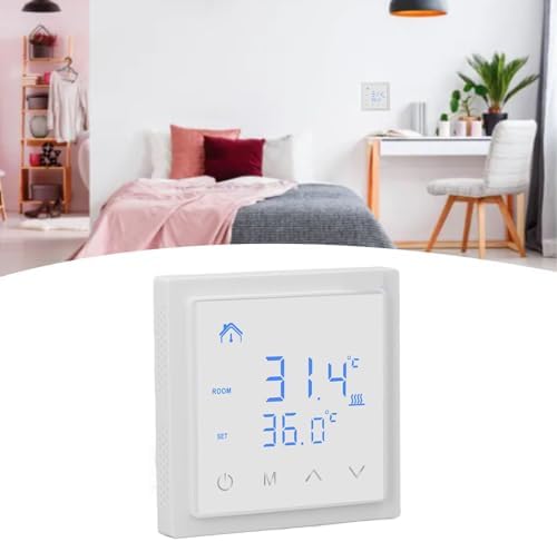 Zopsc Electric Underfloor Heating Thermostat, LED Display, 16A, AC85-250V - Image 3