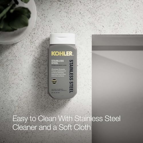 KOHLER 80084-2PC-NA Task™ 33" Top-/Undermount Single-Bowl Workstation Sink, Includes Kitchen Sink Accessories, Stainless Steel, 2 Faucet Holes - Image 6