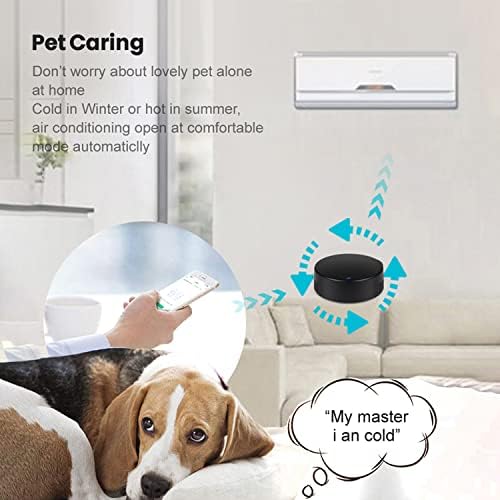 Smart IR Remote Control: Universal WiFi Infrared Remote Control with Temperature Humidity Sensor, App&Voice Control, 3in1 WiFi Thermometer Hygrometer, Compatible with Alexa, Google Assistant - Image 6