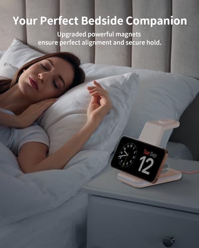 Charging Station for Apple Wireless Charger: 3 in 1 Phone Charger Stand for iPhone 17 16 15 14 13 12 11 SE X Pro Max Plus - Apple Watch Ultra 11 10 9 8 SE 7 6 5 4 3 - Air-Pods 2 3 Pro - Image 3