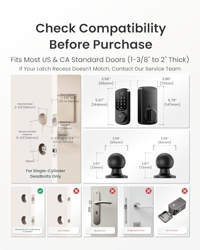 DESLOC B200 Fingerprint Smart Lock with 2 Knobs, Child Safe Design - Image 6
