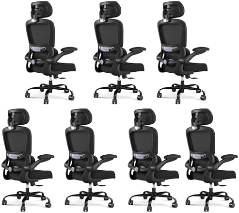 TRALT Office Chair Ergonomic Desk Chair with Lumbar Support Black, 7 by TRALT
