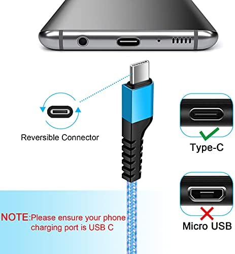 Samsung S26 Type C Cable Fast Charging Cord 2 Pack 3.3Ft USB A to C Cables - Image 4