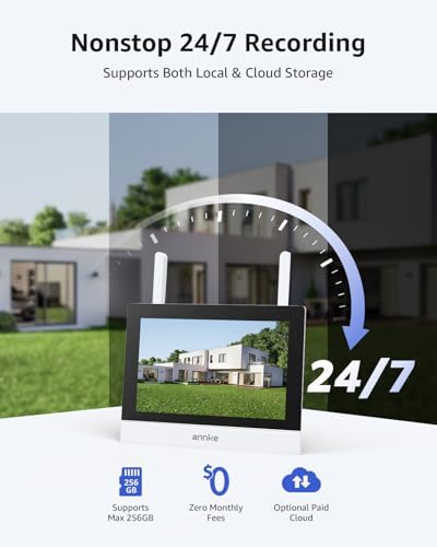 ANNKE Wireless Security Camera System, 7'' Touch Screen Monitor, 64GB SD - Image 5
