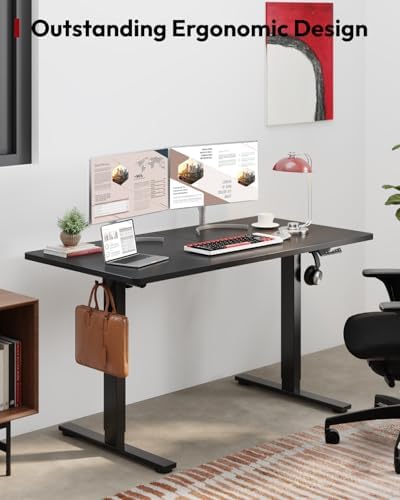SANODESK 55''x24'' Height Adjustable Electric Standing Desk for Home Office - Image 4