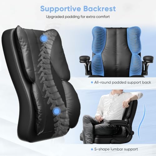 Kensaker Managerial Executive Chair with Adjustable Headrest - Image 2