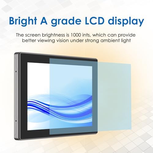 GreenTouch 10.4 inch High Brightness 1000 Nits Front Waterproof Industrial Open Frame PCAP Touch Screen LCD Display Monitor 1024x768 Black - Image 4