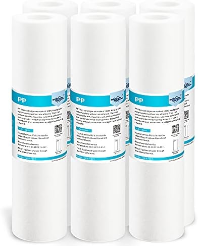 Membrane Solutions 5 Micron 10"x2.5" Polypropylene Sediment Water Filter by MembraneSolutions
