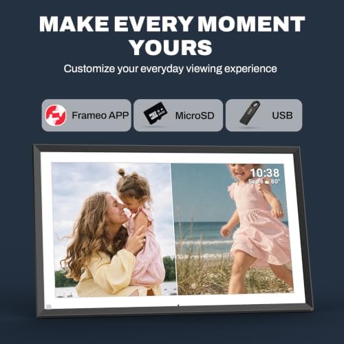 FRAMEO 15.6" Digital Picture Frame, Touchscreen Large Display, 32GB - Image 7