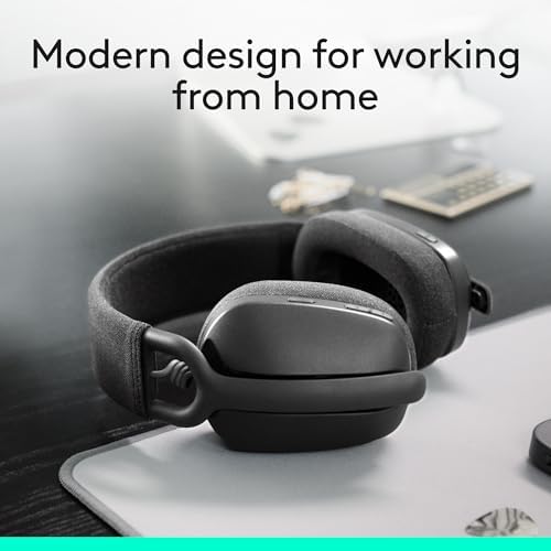 Logitech Zone Vibe 100 Lightweight Wireless Over Ear Headphones - Graphite - Image 2