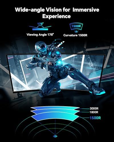 KTC 34 Inch Ultrawide Curved Gaming Monitor, 3440x1440 UWQHD 180Hz, H34S5 - Image 2