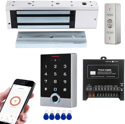 Face Recognition Access Control System with 1200lb Magnetic Lock & Tuya App by YUHANUS