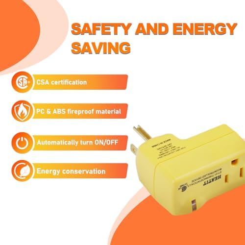 HEATIT ET-21 Freeze Control Outlet with Thermostat, 38°F On/50°F Off 3PCS - Image 4