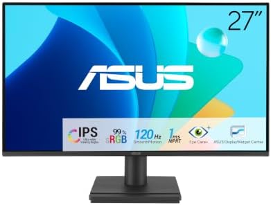 ASUS VA27EHF2 27" 1080P FHD 120Hz IPS Computer Monitor, HDMI, VGA, VESA by Unknown