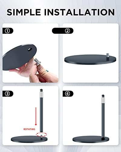 Webcam Stand, Light Stand Tripod with 360° Rotatable Ballhead for DSLR Camera, Ring Light, Webcam, Desktop Tripod for Video Recording, Shooting, Game Streaming, YouTube - Image 5