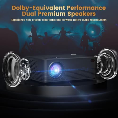 Portable Projector with WiFi and Bluetooth, Native Full HD 1080P Projector - Image 4