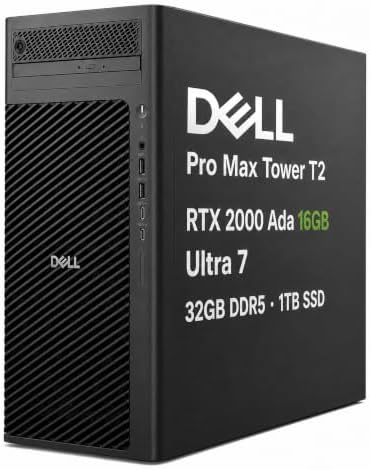 Dell Pro Max Tower T2 FCT2250, NVIDIA RTX 2000 Ada 16GB, Intel Ultra 7 265 by ISTComputers