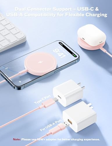 Bohuma Magnetic Wireless Charger: Mag-Safe Charging Pad Fast Charger Pad Dock for Home Office - Image 5