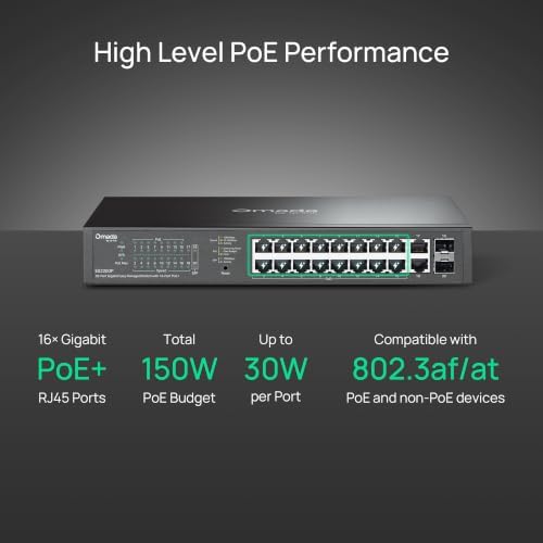 Omada ES220GP, 16 Port Gigabit Easy Managed PoE Switch - Image 3
