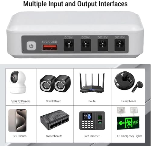 Mini UPS Battery Backup for Router, 6000mAh, Uninterruptible Power Supply - Image 3